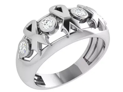 Round Bezel Ring 3820 3D print model
