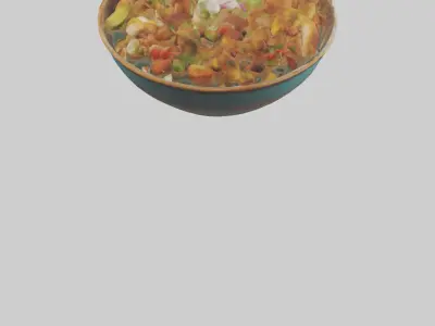 Chicken shawarma bowl model 3D model