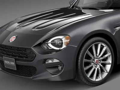 Fiat 124 Spider 2017 3D model