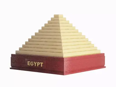 Pyramid Toy A 02 Low-poly 3D model