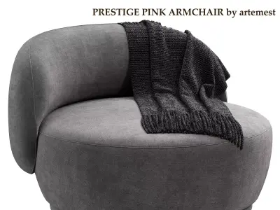 PRESTIGE PINK ARMCHAIR by artemest 3D model