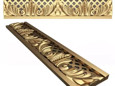 Cornice Decoration Molding 09 Low-poly 3D model
