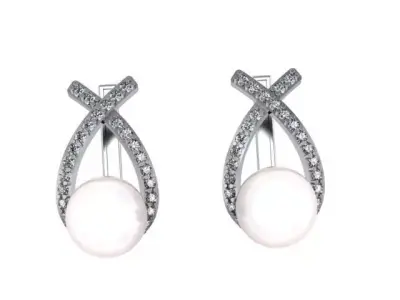 Pearly earrings  3D print model