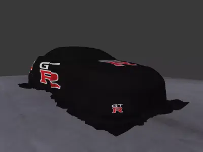 Car Cover - Nissan GTR R35 Spec-V 2010  Low-poly 3D model