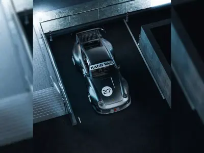 City Parking Space 3D Scene  3D Blender File 3D model