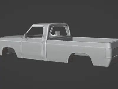 DODGE RAM D250 1990 TRUCK 3D print model