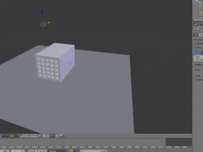 Realistic Brick building Low-poly 3D model