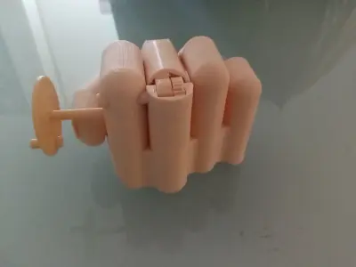 Middle finger with gear Stinkefinger 3D print model