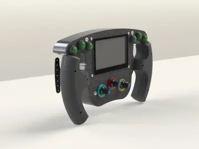 F1 Steering Wheel Design for Similation 3D print model