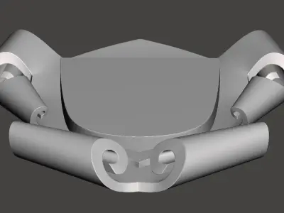 Coat of arms - scroll - 3d model for CNC 3D model
