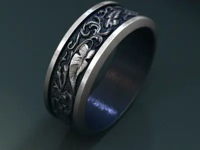 vine ring 3D print model