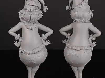 The Grinch Christmas Ornament - 3D Printable Decoration 3D print model