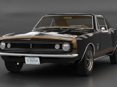 Chevrolet Camaro 1967 Low-poly 3D model