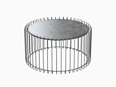 Wire Coffee Table 02 3D model