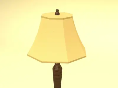 PBR Floor Lamp 3D model