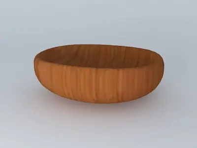 wooden bowl wooden bowl ornaments decoration Free 3D model