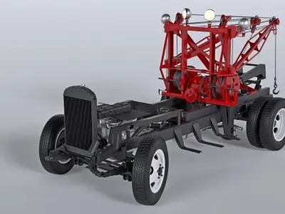 Chevrolet AK-series COE tow truck 1941 3D model