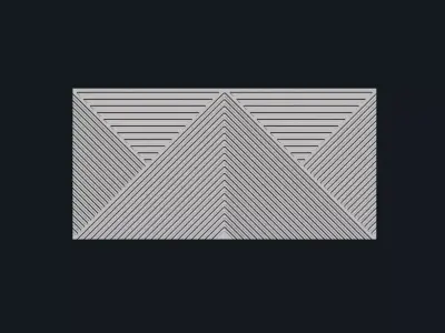 panel for CNC wood carving 3D model purchase