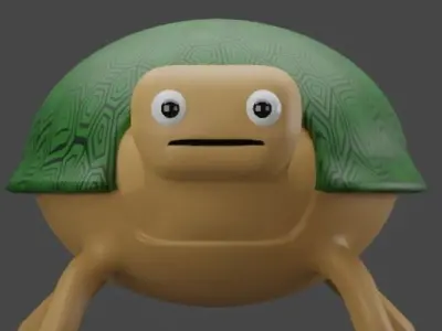 round turtle 3D model