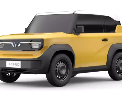 Vinfast VF3 2025 Low-poly 3D model