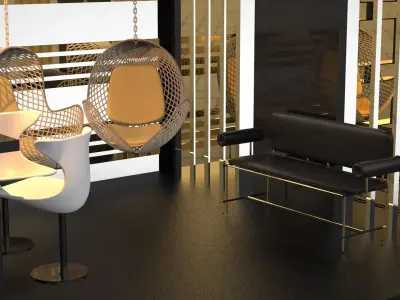 booth design for a generic brand 3D model