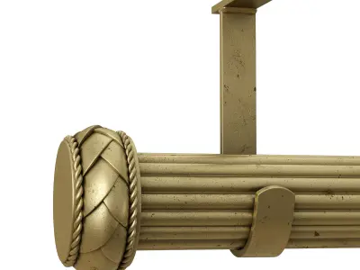 Select drapery hardware Jbracket Low-poly 3D model