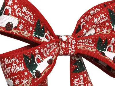 Christmas Bow Ribbon 88 Low-poly 3D model
