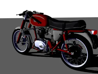 Ducati 160 Sport Low-poly 3D model