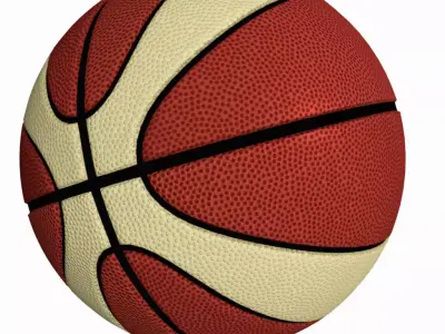 Basket Ball - Molten style Low-poly 3D model