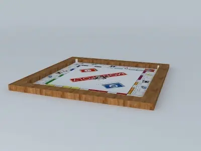Monopoly game board Free 3D model