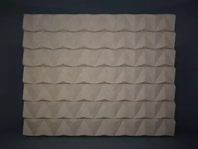 02 TRIANGULAR PATTERN WALL 3D model