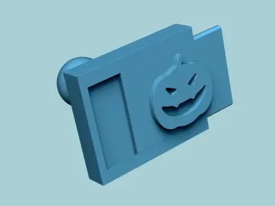 Stamp 49 - Halloween Pumpkin - Fondant Decoration Maker Toy 3D print model