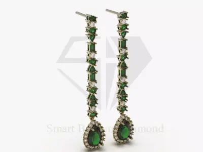 Elegant Earrings Ready for 3D Printing je0172 3D print model