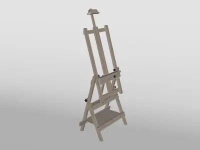 Lobo Easel Low-poly 3D model