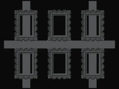 Mini Picture Frame Print and Molding shell 3D print model