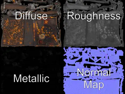 Ancient Spellbook Model Pack Low-poly 3D model