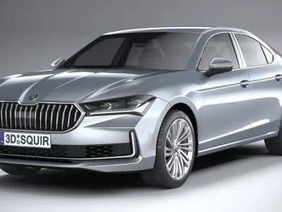 Skoda Superb 2024 3D model