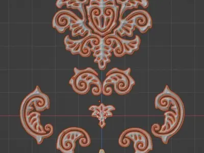 Ornament ornate design 3D model