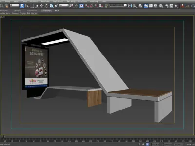 BUS STATION 9 3D model
