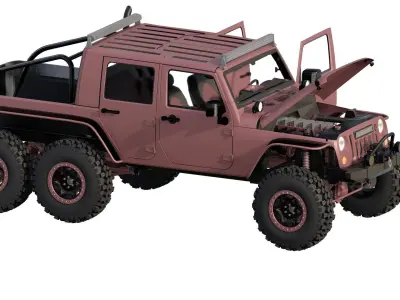 JEEP 6X6 3D model