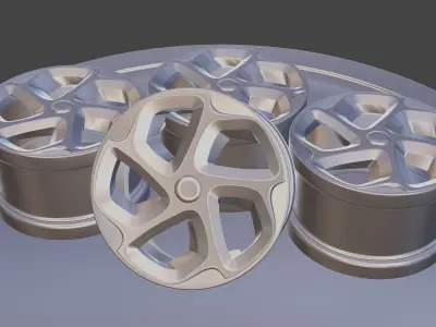 Modern sport car Rim 3D model