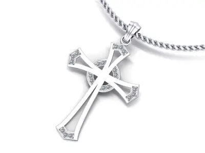 Cross pendant Free 3D print model