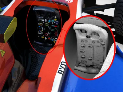 Manor MRT05 Car Low-poly 3D model