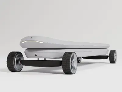 Nike electric skateboard Low-poly 3D model