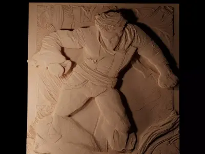 Tip Home CNC 3d Print High Relief Sand Casting 3D print model