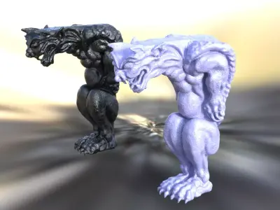 Gargoyle Statue 3D model