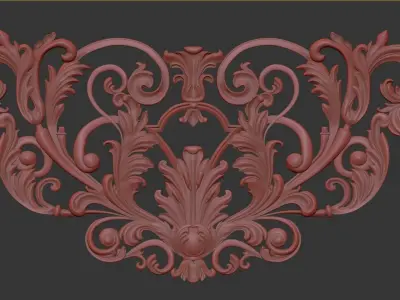 Decorative Ornamental 05 3D model