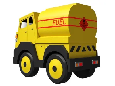 Toy Tanker Truck 3D model