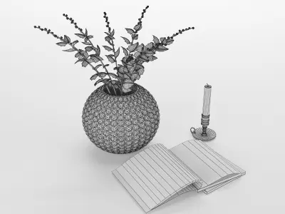 Collection of Decorative Hosewares 3D model