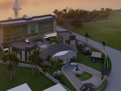 resort model luxury in philippines 3D model